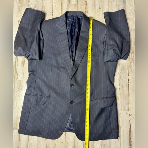 Brooks Brothers 1818 Regent Blazer Mens 44S Navy Blue Virgin Wool Career Read* - Picture 5 of 12